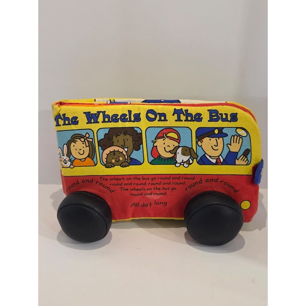 Wheels On Bus Baby’s First Book Club Washable Vintage